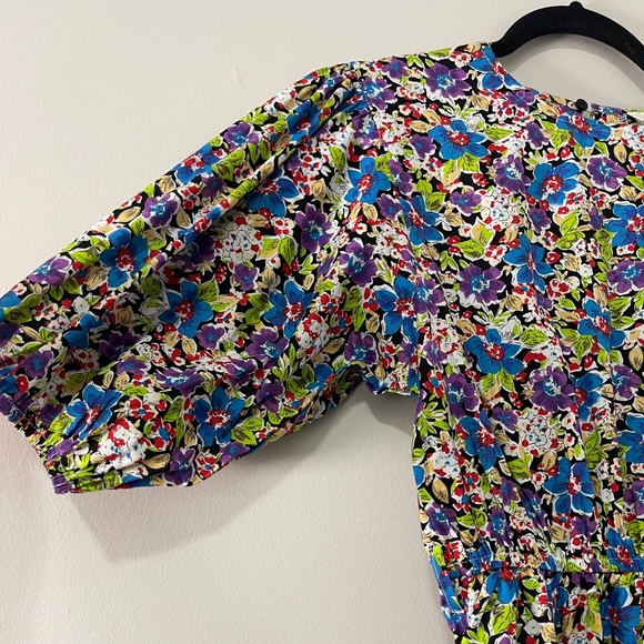 Melloday Womens Dress Size X-Small XS Multicolored Patchwork Floral NWT - Picture 7 of 15